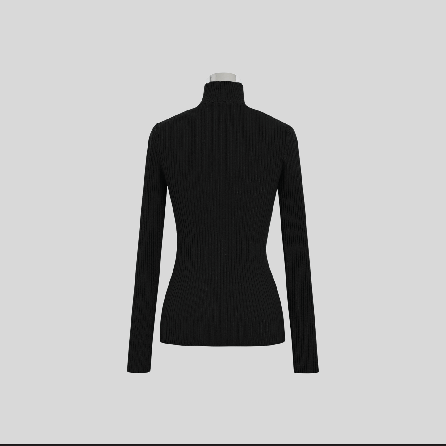 Brassage Apertura Turtleneck Rib Knit Top