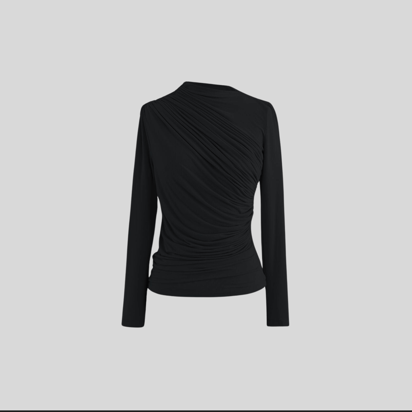 Maude Pleated Long Sleeve Top