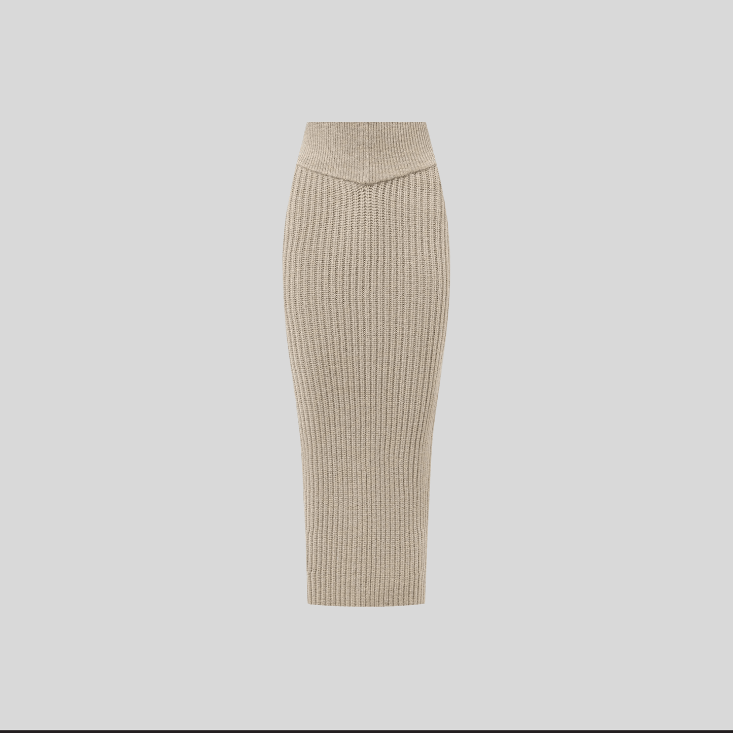 Pente Waist Knit Maxi Skirt