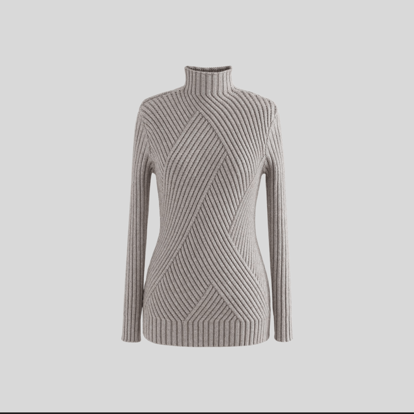 Tela Turtleneck Rib Knit Top