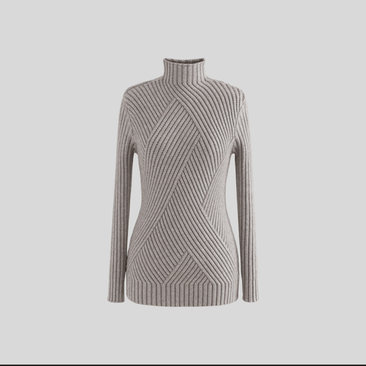 Tela Turtleneck Rib Knit Top